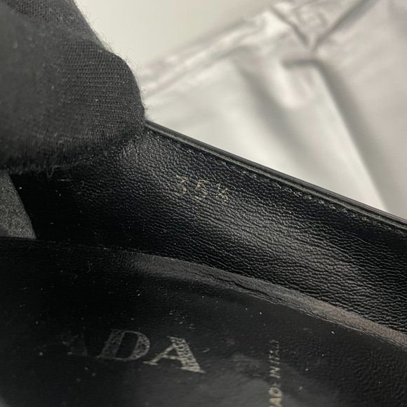 Authentic PRADA Black Patent Leather Pointed Pumps, Size 35.5 - Picture 15 of 16